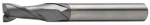 VHM Ø 3,0 mm Z=2 30° Flachstirn Stahl (P)